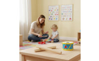 2 Pieces Wooden Beat Sticks Wooden Claves Reusable Music Toy for Beginners, Early Education