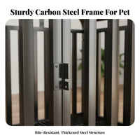 Easy to Clean Heavy Duty Dog Enclosure Rust-Resistant Heavy Duty Dog Crate Finish Multi-Door Design for Medium Dogs, Young Dogs, Home