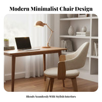 Upholstered Wooden rotating Chair sturdy wood Wood Frame for Students