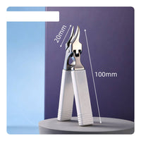2 Pieces Angled Nail Trimmer Rust-Resistant-Rust Diagonal Nail Trimmer Easy