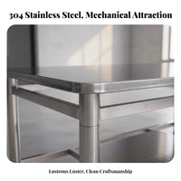 warehouse aesthetic Low Table Sturdy Construction 2-Tier Rectangular Table Minimalist Design adaptable for homeowners, Students