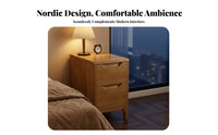 Slim Bedside Drawer Unit Space-Saving Design Nightstand Multi-Functional