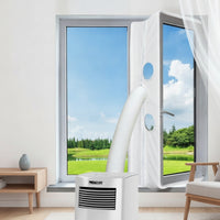Window Seal with Zipper Sealed Window Seal Cloth Washable for Renters