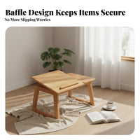 Adjustable Lap Desk Foldable Design Low Table Sturdy Legs for Floor, Living Room