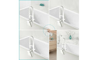 Bathtub Handle Adjustable Heavy-Duty Bathtub Rail with Clamp Non-Slip Tub Handle for Elderly, Washroom