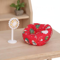 Scene Prop Miniature Beanbag and Fan Set 1:12 Scale Furniture Set for Collectors, Hobbyists, Miniature Scene