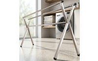 Stainless Steel Clothes Drying Rack Space-Saving Foldable Clothes Drying Rack Long-Lasting Stable for Families