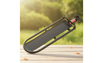 Metal Rear Rack with Clamp Streamlined Bike Cargo Rack Shock-Proof Long-Lasting for Cyclists, Commuters, Mountain Bikes, Commuting