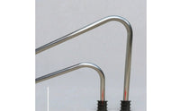 Stainless Steel Pool Handrail Long-Lasting Swimming Pool Handrail Curved Rustproof for Swimmers