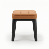 Square Stool Cushioned Padded Stool Upholstered for Living Room