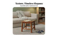 Square Wooden Stool Sturdy long-lasting Four-Legged Square Pedestal Space-Saving
