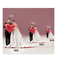 Bride and Groom Miniature Statue Sturdy Couple Figurine Decorative for Couples