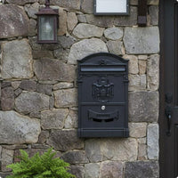 Lockable Wall Mailbox Weather Resistant Rainproof Post Box Secure Lock for Villa