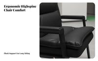Armless Upholstered Chair spinal Support Indoor Furniture for Game Players, Adults