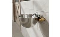 Livestock Waterer with Float Valve Auto Refill Automatic Stock Tank Wall-Mount
