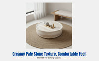 Wabi-Sabi Stone Coffee Table, Modern Minimalist Living Room Table, Creative Designer Side Table Set