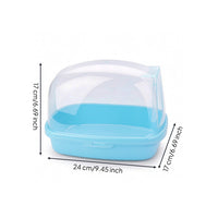 Bathing Enclosure with Clear Cover Translucent for Small Pets, Guinea Pigs