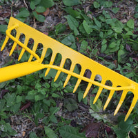 Steel Garden Rake Rectangular Head Outdoor Tool Heavy Duty