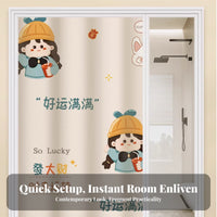 Hanging Room Separator Movable room divider Curtain easy assembly for Renters