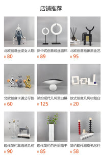 欧式简约树脂天使翅膀艺术装饰摆件玄关电视柜大厅软装家居装饰品