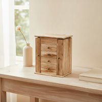 Jewelry Box with Drawers Stable Jewelry Box with Mirror Standing Desktop Vanity Organizer for Girls, Dressing Table