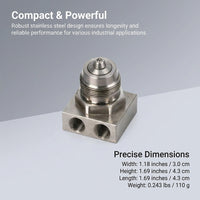Misting Nozzle Stainless Steel, Nozzle Stainless Steel 4BSPT, 304 Stainless Steel Spray Tip, Fine Mi - Image 8