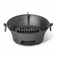 Cast Iron Briquette Burner Textured Briquette Burner with Clamp Tabletop Grill for Tea Lovers