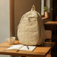 Lightweight Backpack with Side Pockets Water-Repellent Casual Backpack Multi-Pocket Daypack for Commuters, Students, Commuting, School, Travel
