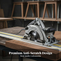 Circular Saw Guide Rail Wide Compatibility Track Saw Guide Portable Cutting Jig Chip-Splinterless Cuts Power Tool Accessory