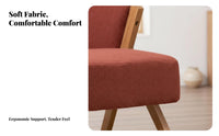 Upholstered Single Sofa Nordic Aesthetic Lounge Chair Minimalist Design Comfortable for Homeowners, Hotel, Living Room