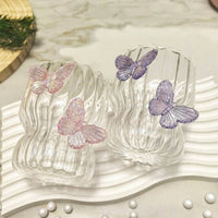 Handmade 3D Butterfly Tumbler Creative Gift Butterfly Glass Crystal Clear Drinkware for Wedding