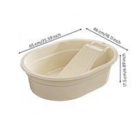 Washboard Basin Thickened Plastic Household Cleaning Anti-Slip