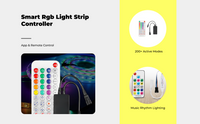 RGBIC light strip, multicolor decor