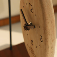 Wooden Tabletop Timepiece Decorative Home Decor Item Vintage Design