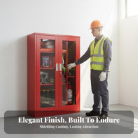 Fire Suppression Device Cabinet Rust-Resistant Fire Cabinet Heavy-Duty Emergency Equipment Locker for Property Managers, Business Owners, Schools