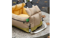 Waterproof Car Seat Pet Bed Stain-Resistant Dog Car Seat Sling Bed Padded Portable for Small Dogs, Road Trips