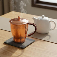 Handmade Copper Tea Cup Handmade Cup Polished Finish Hammered Copper Mug for Gifts