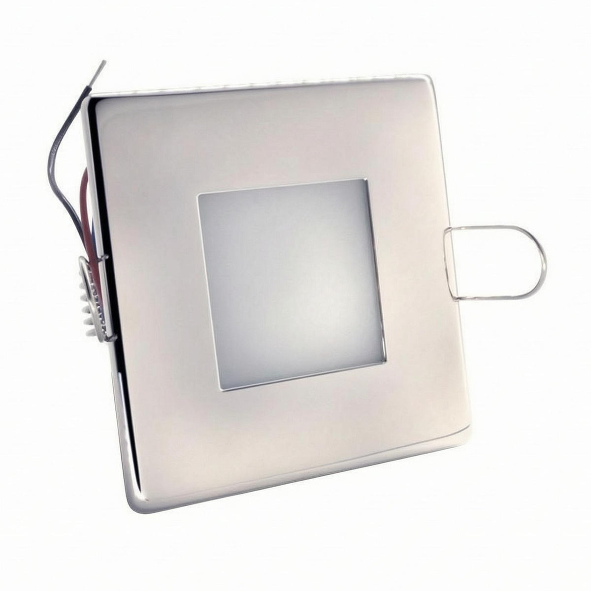 Square Recessed LED Ceiling Light Anti-Fog Recessed Ceiling Light Brushed Silver