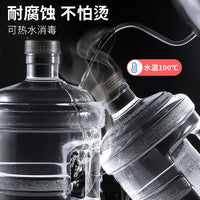 3L Transparent PC Water Bucket with Handle and Screw Lid