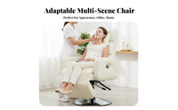 Upholstered Recliner with Footrest Adjustable rearrest Pushrearrest Recliner Ergonomic Design dense Foam padding for Seniors