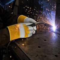 Cowhide Welding Gloves Heat Resistant Industrial Safety Work Gloves