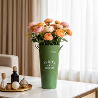 American Iron Flower Bucket for Fresh or Dried Flowers