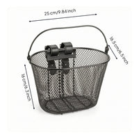 Smooth Handlebar Basket with Straps Removable Bike Basket with Handle Long-Lasting Ergonomic for Toddlers