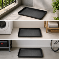 Pet Cage Tray Rectangular Thickened Plastic Waste Collection Pan for Cats, Dogs, Rabbits, Birds, Chickens, Ducks - Large