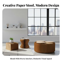 Accordion Bench Space-Saving Low Stool Expandable for Parties, Homeowners