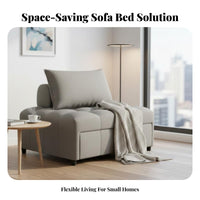 two-in-oneUse Single Fold-extendable Bed Multi-Functional transformable Sofa Foldable Design Sleeper Chair Space-Saving for Apartment Dwellers, Students, Guests, Small Spaces, Living Room, Bedroom