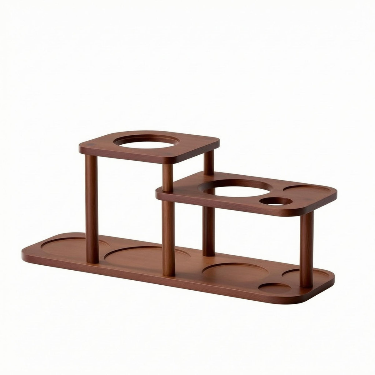 Coffee Machine Stand Circular Cutouts Espresso Machine Stand Minimal Design