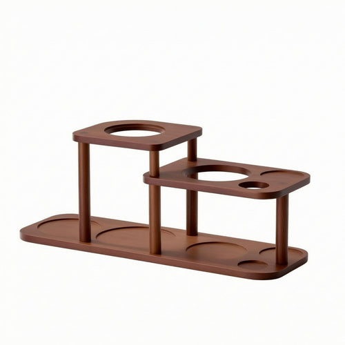 Coffee Machine Stand Circular Cutouts Espresso Machine Stand Minimal Design