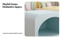 interlocking Storage Cube Opendesign Shelf Nightstand adaptable for Children, Renters