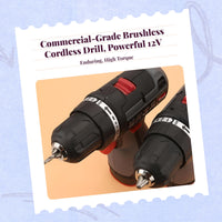 12V Brushless Cordless Drill
